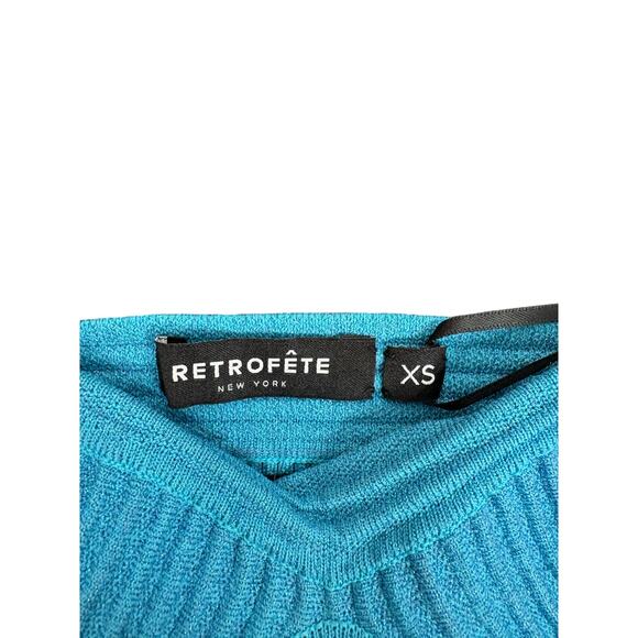 Retrofete Capri Bra Top Strapless Bandage Ribbed Party Summer Festival Party XS - Picture 5 of 8